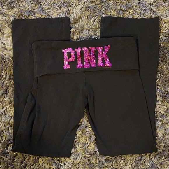 PINK Victoria's Secret Pants - Pink Yoga Pants Black Large